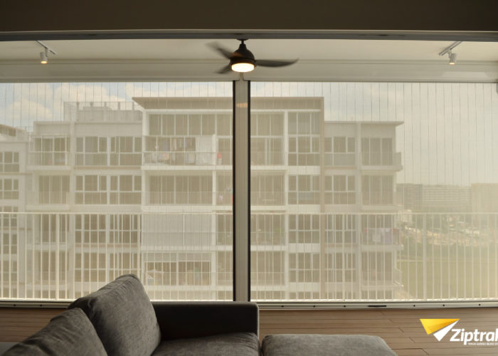 Genuine Ziptrak® blinds from Australia in Singapore at Ecopolitan